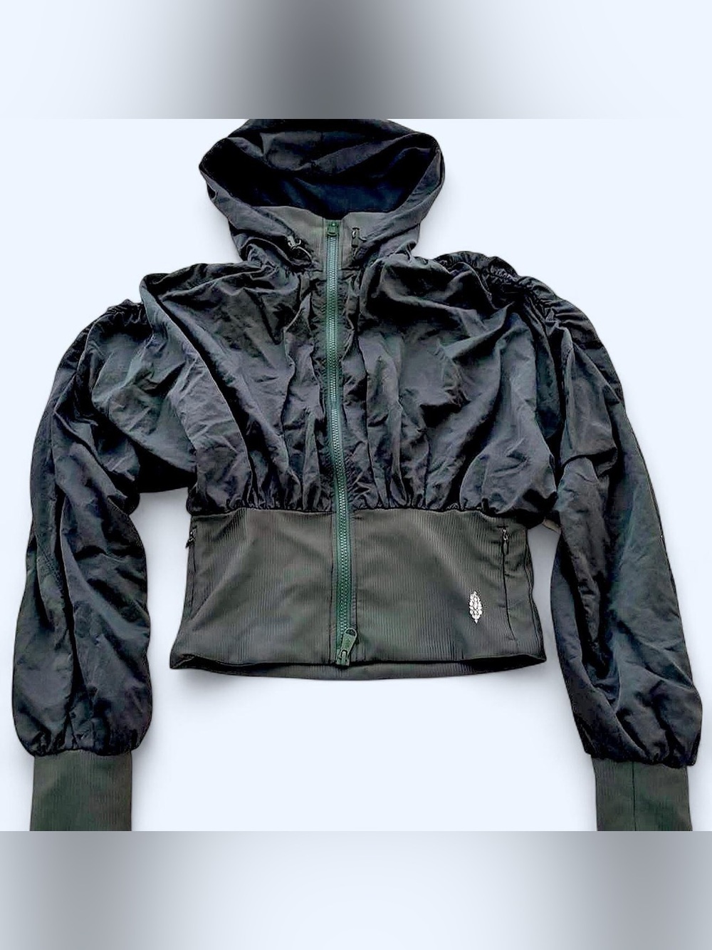 FP Movement Green Cropped Windbreaker